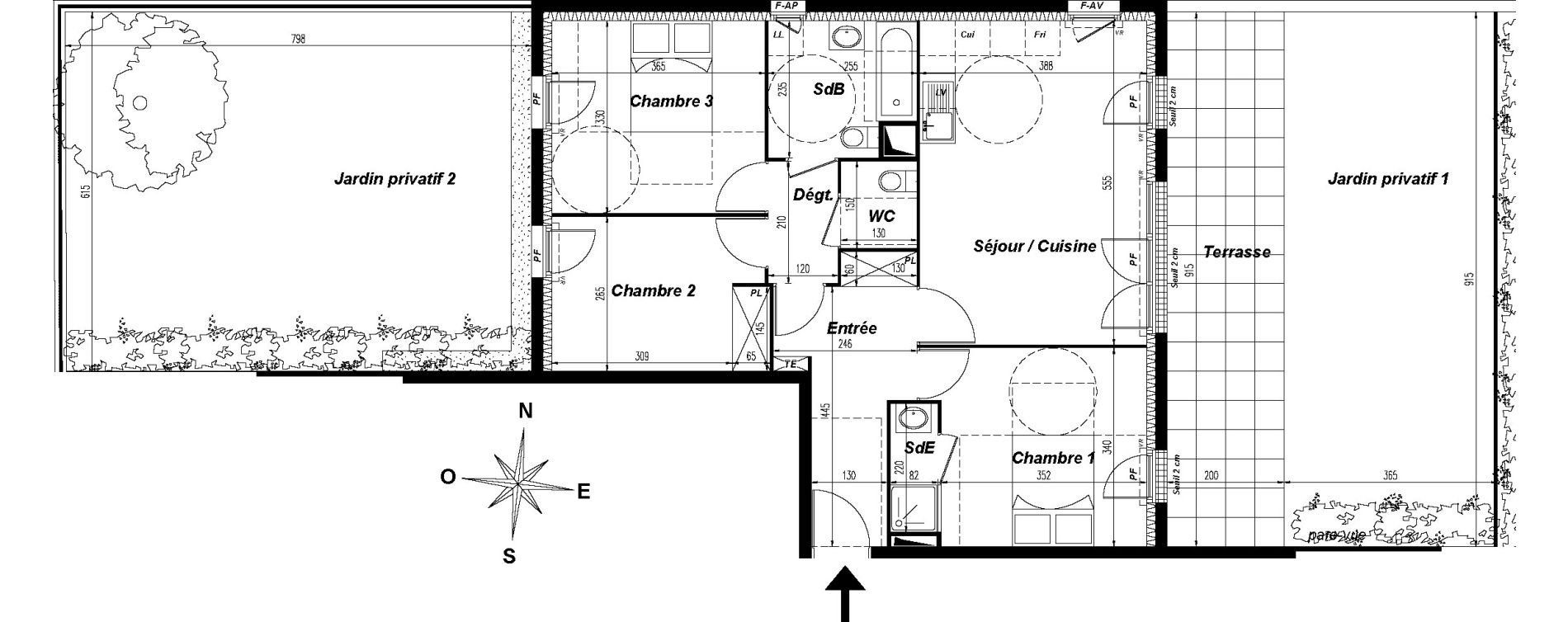 Appartement T4 de 75,83 m2 &agrave; Champs-Sur-Marne Centre