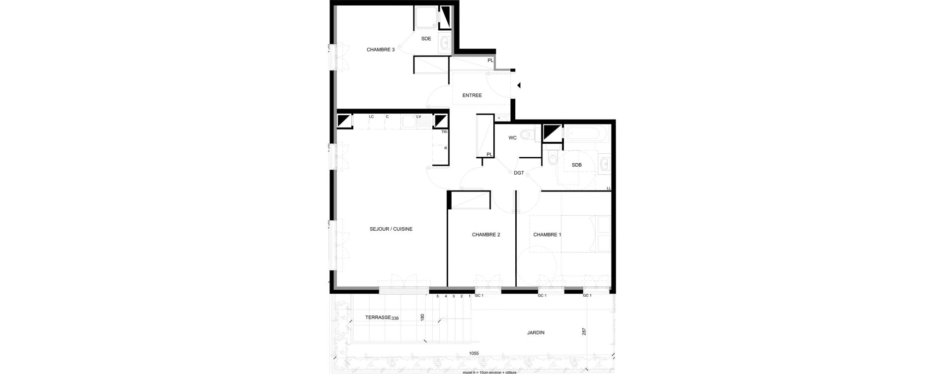Appartement T4 de 84,39 m2 &agrave; Chelles Foch - de gaulle