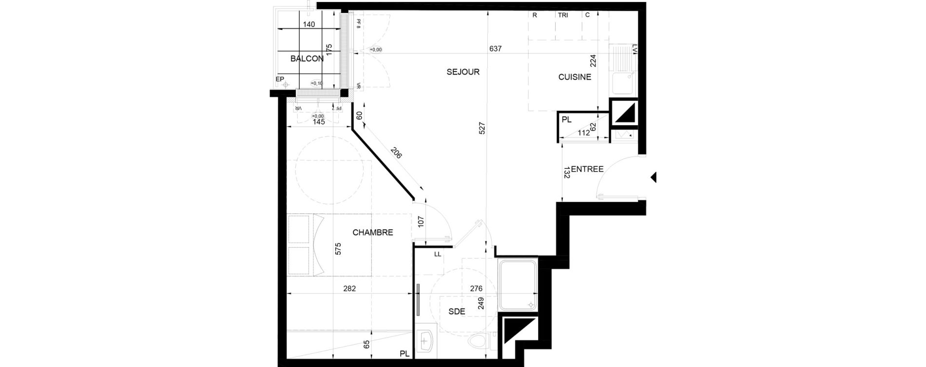 Appartement T2 de 48,82 m2 &agrave; Chelles Sud sncf
