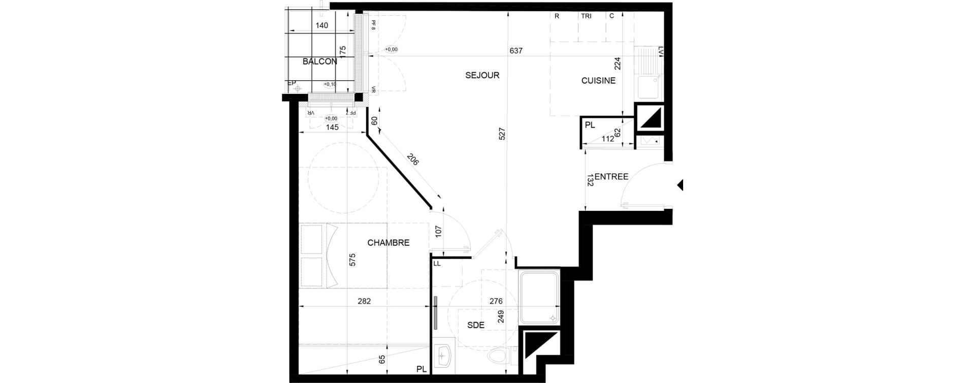 Appartement T2 de 48,82 m2 &agrave; Chelles Sud sncf