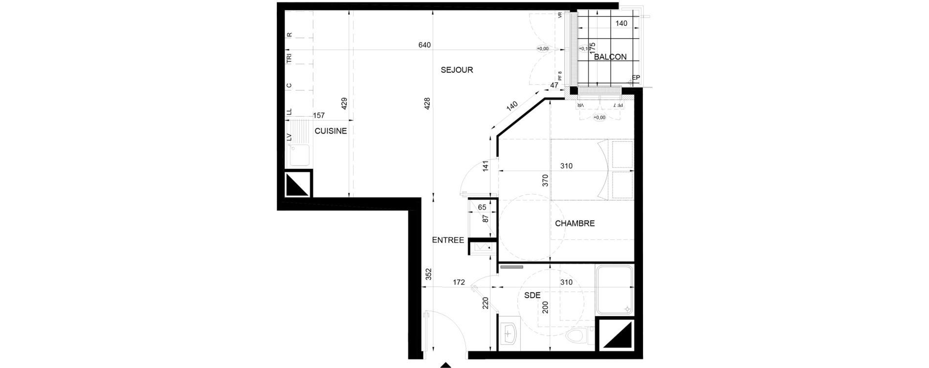 Appartement T2 de 46,35 m2 &agrave; Chelles Sud sncf
