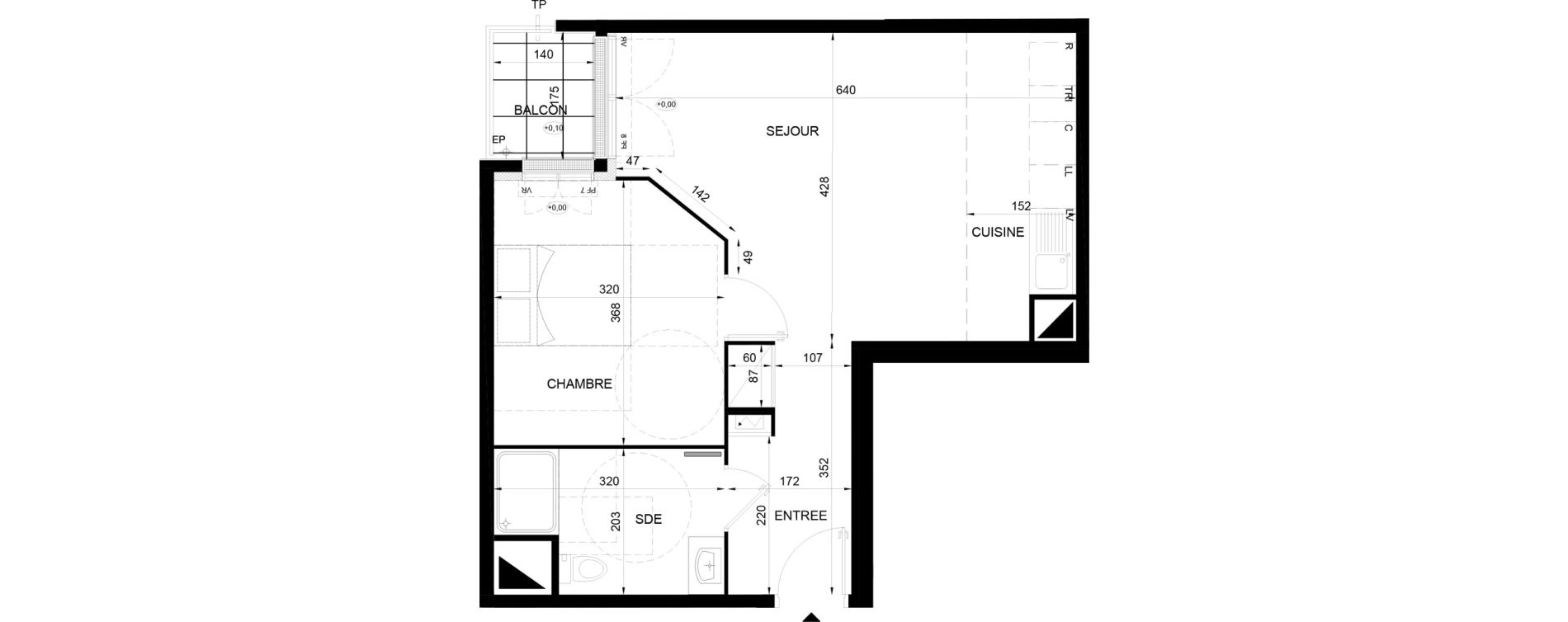 Appartement T2 de 46,76 m2 &agrave; Chelles Sud sncf