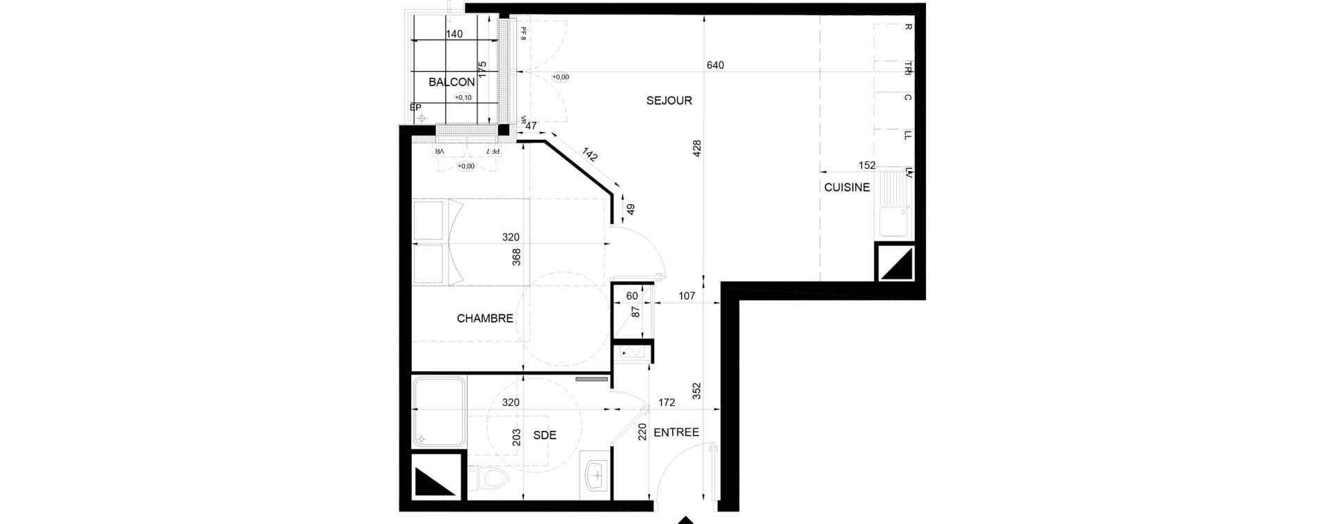 Appartement T2 de 46,76 m2 &agrave; Chelles Sud sncf