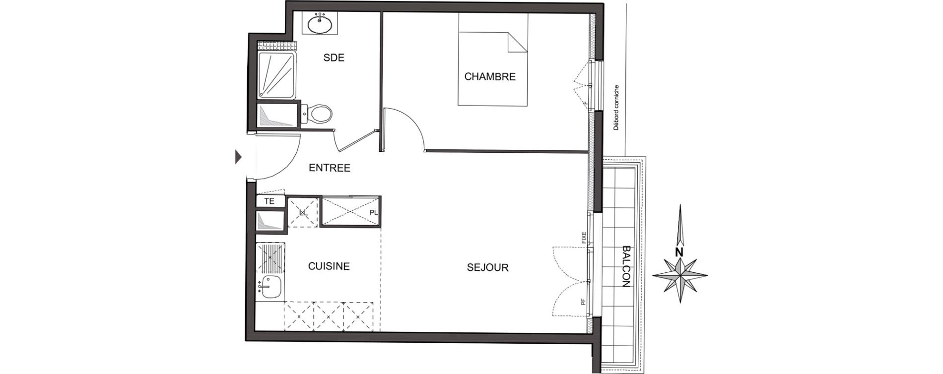 Appartement T2 de 41,00 m2 &agrave; Chelles Centre