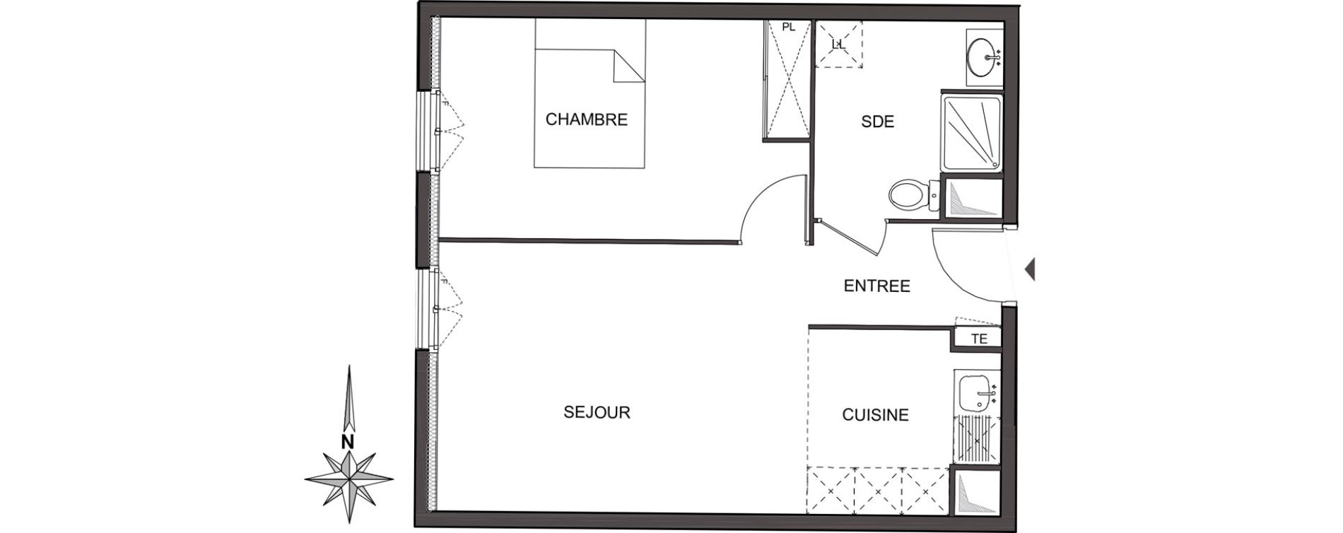 Appartement T2 de 43,00 m2 &agrave; Chelles Centre