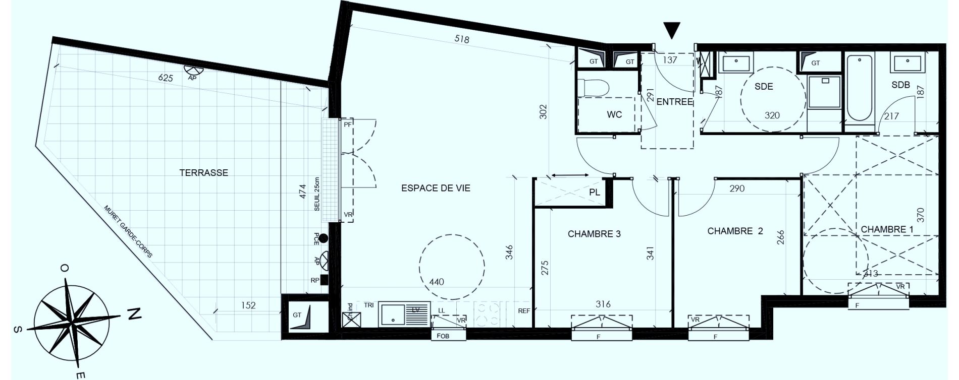 Appartement T4 de 83,73 m2 &agrave; Claye-Souilly Bois des granges