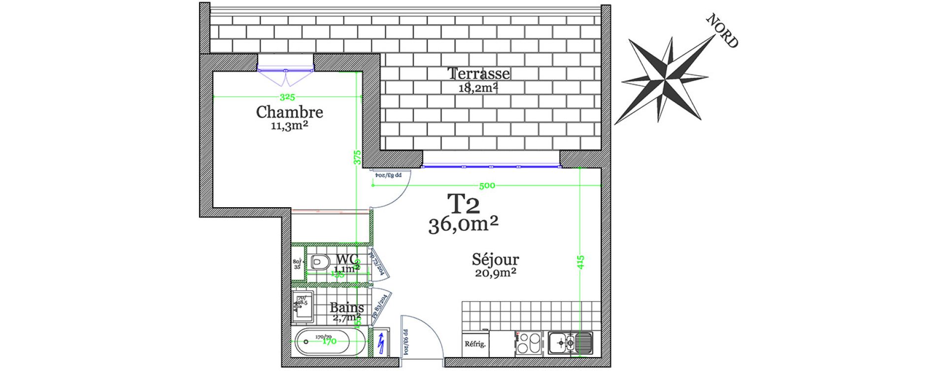 Appartement T2 de 36,00 m2 &agrave; Claye-Souilly Centre