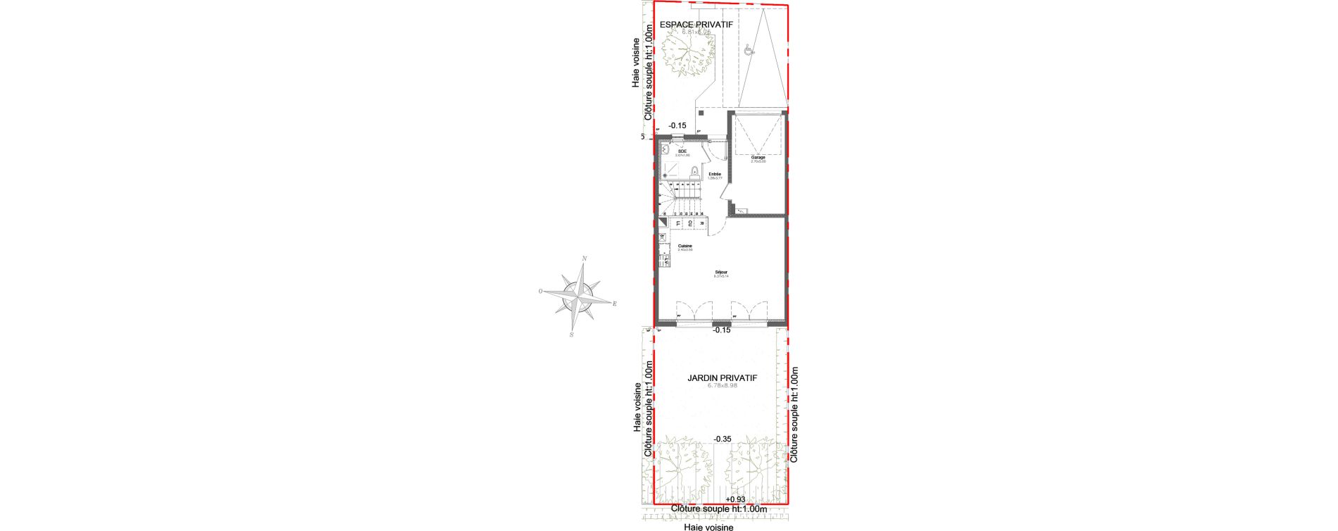 Maison T4 de 93,23 m2 &agrave; Combs-La-Ville Centre
