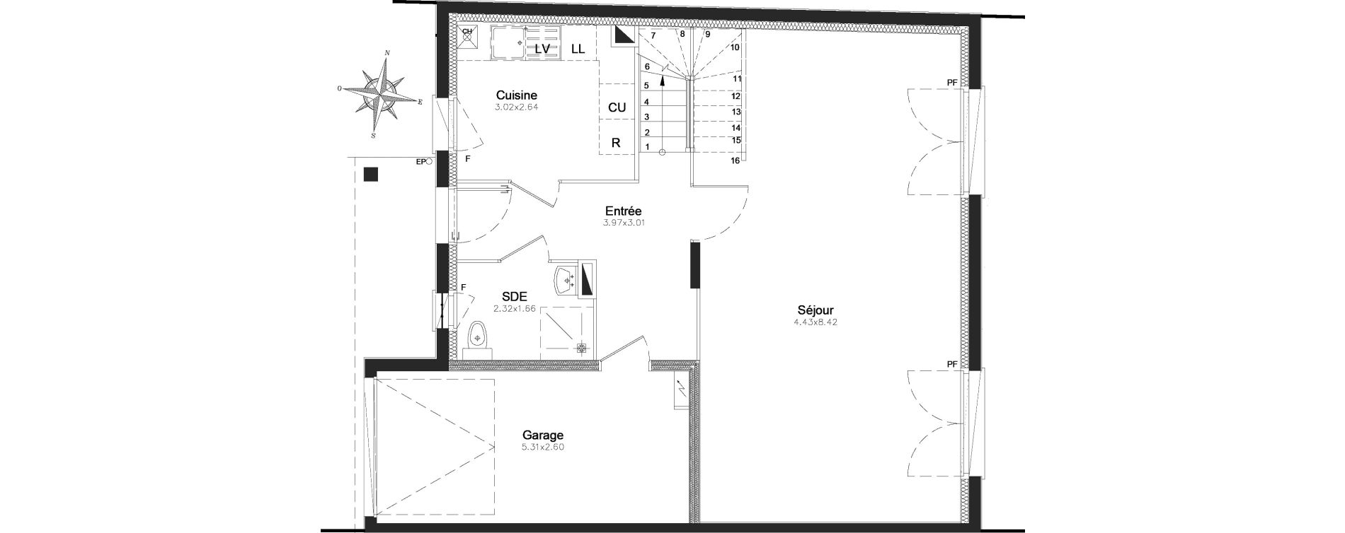 Maison T5 de 123,36 m2 &agrave; Combs-La-Ville Centre