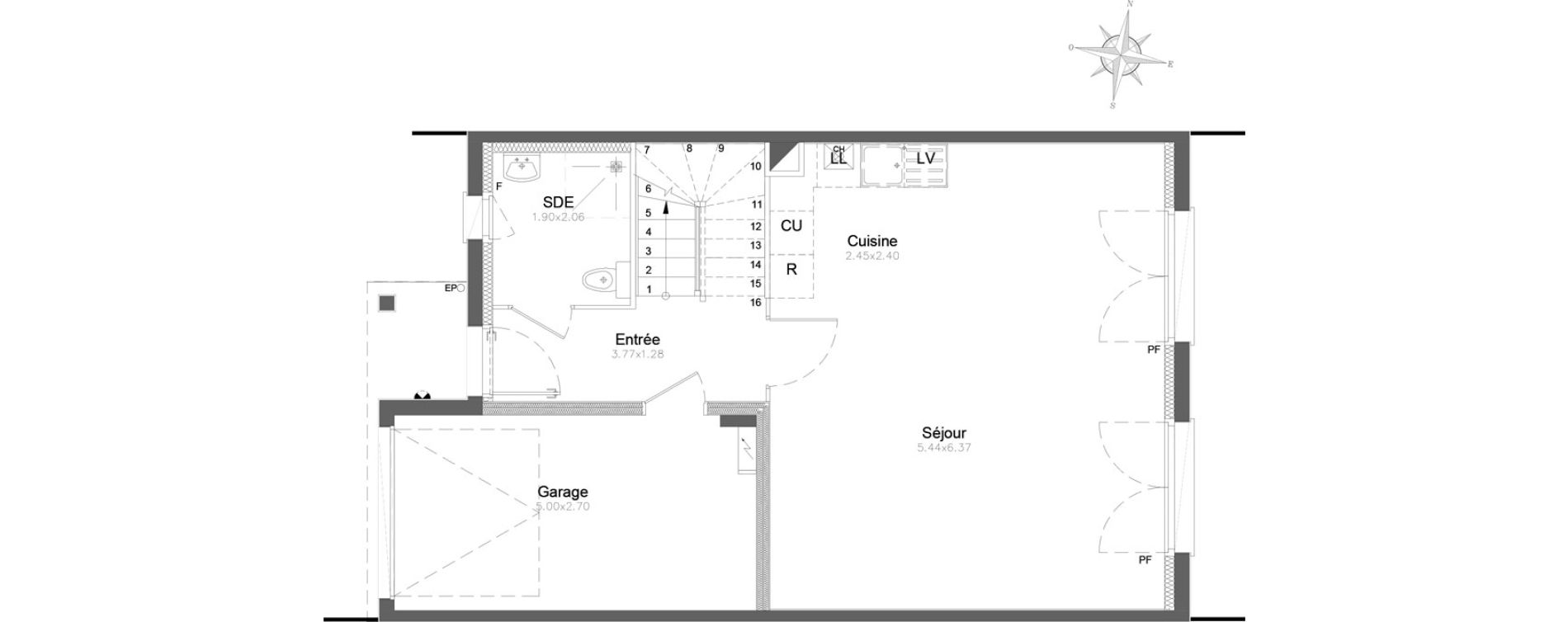Maison T4 de 97,25 m2 &agrave; Combs-La-Ville Centre