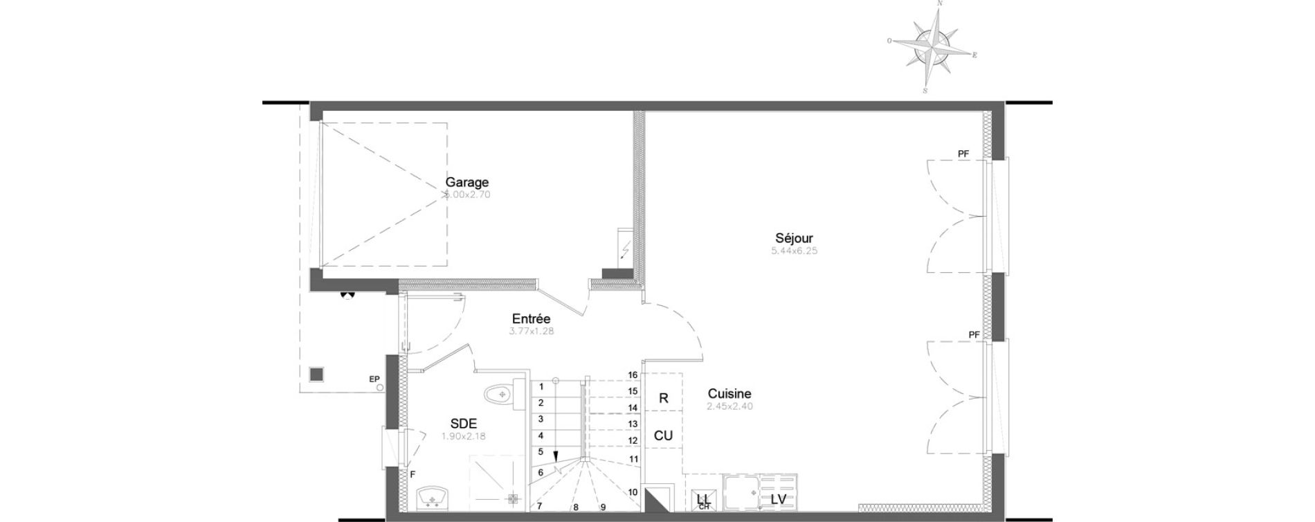 Maison T4 de 97,06 m2 &agrave; Combs-La-Ville Centre