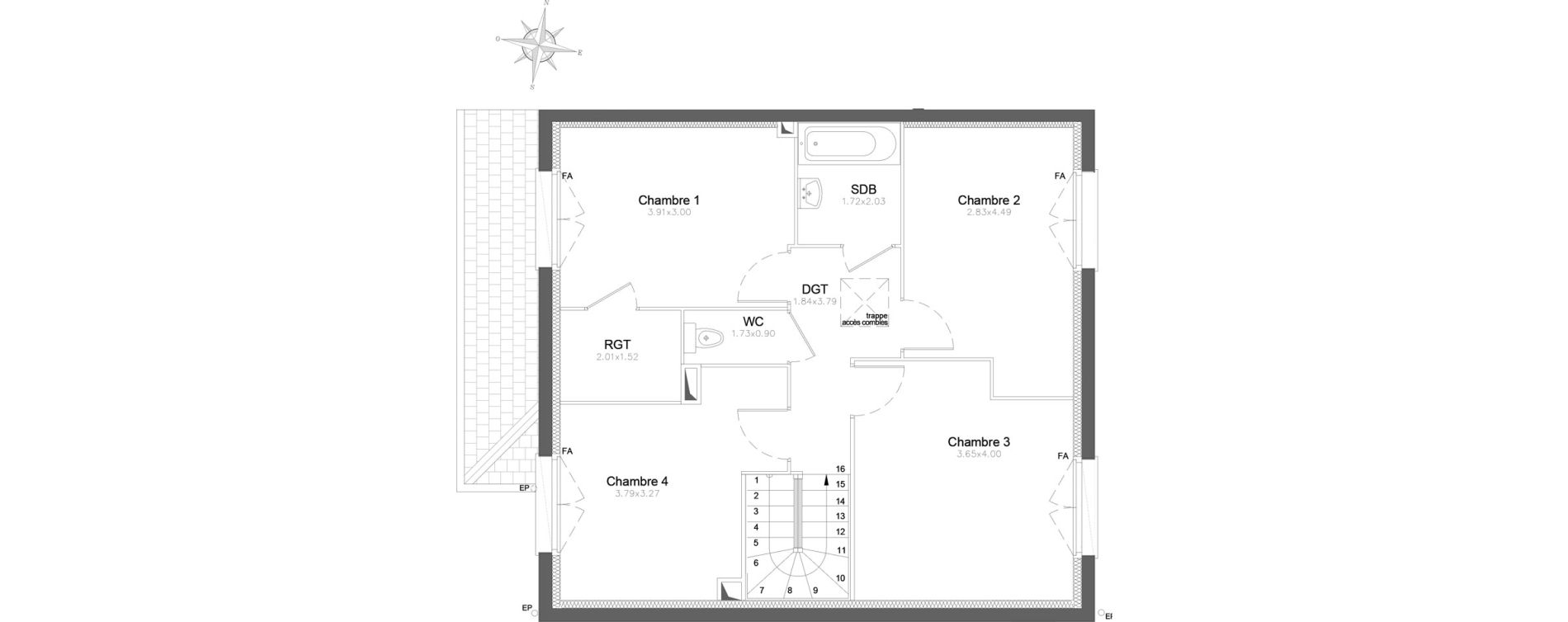 Maison T5 de 115,23 m2 &agrave; Combs-La-Ville Centre