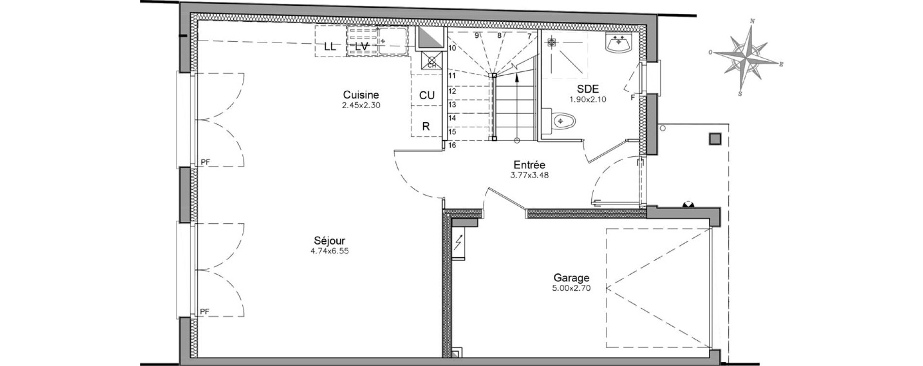 Appartement T4 de 89,40 m2 &agrave; Combs-La-Ville Centre
