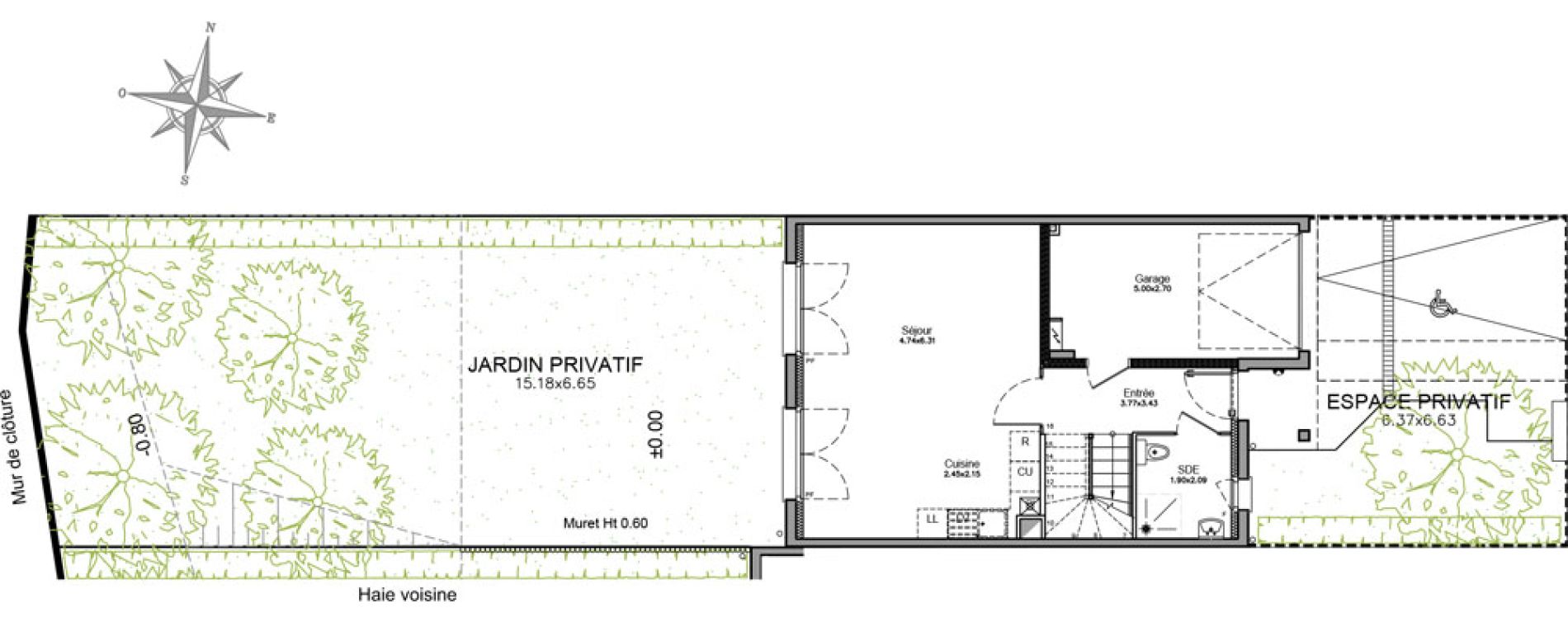 Appartement T4 de 87,85 m2 &agrave; Combs-La-Ville Centre