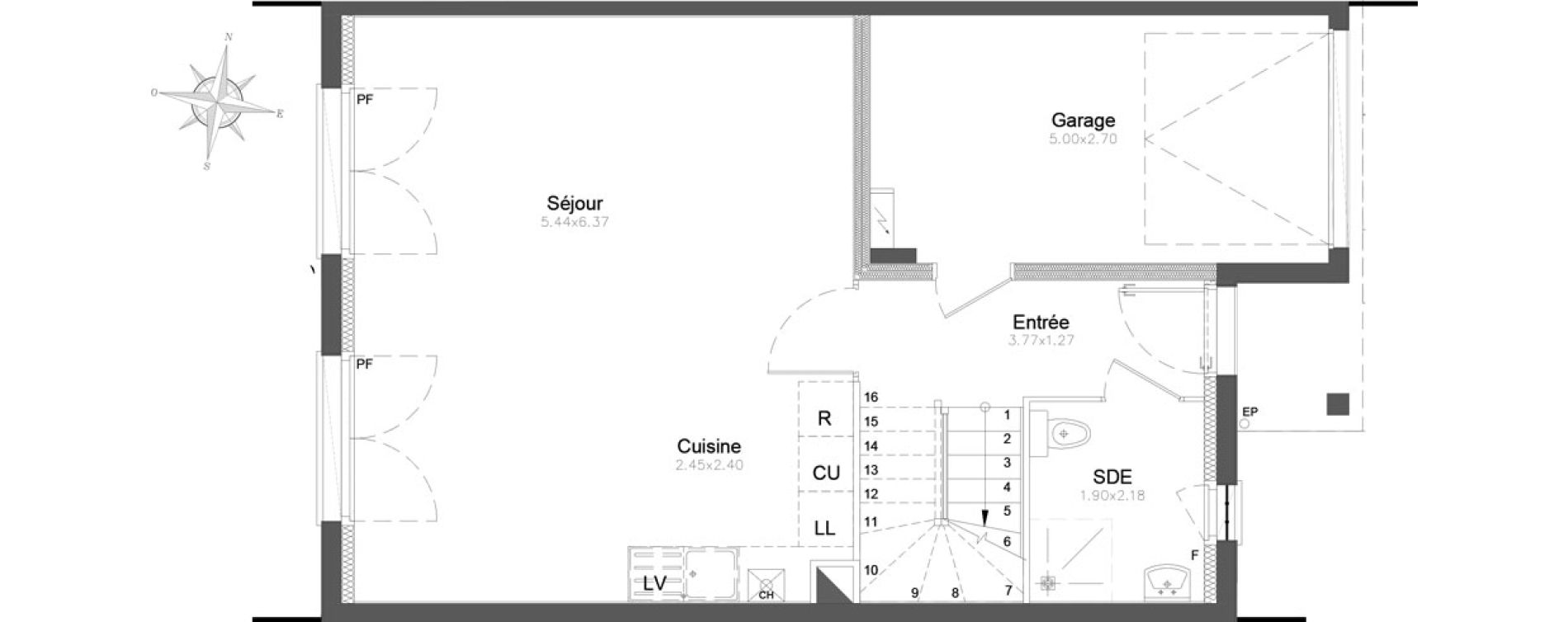 Appartement T4 de 97,70 m2 &agrave; Combs-La-Ville Centre