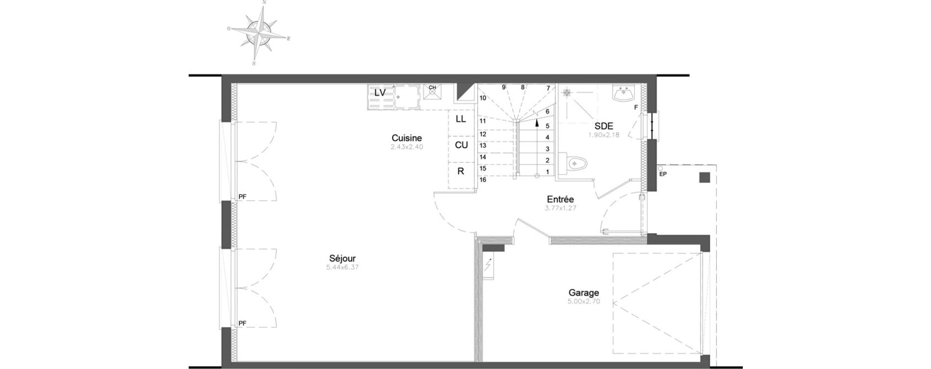Appartement T4 de 97,26 m2 &agrave; Combs-La-Ville Centre