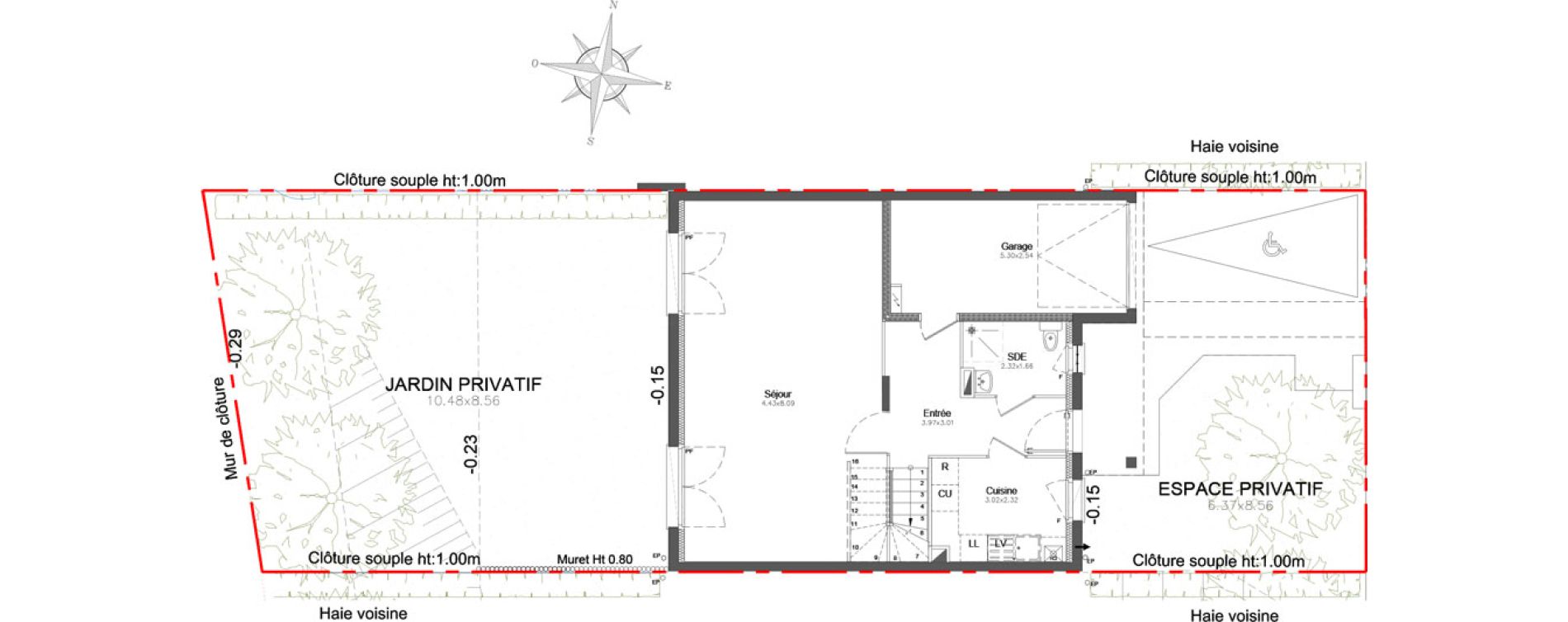 Appartement T5 de 117,38 m2 &agrave; Combs-La-Ville Centre