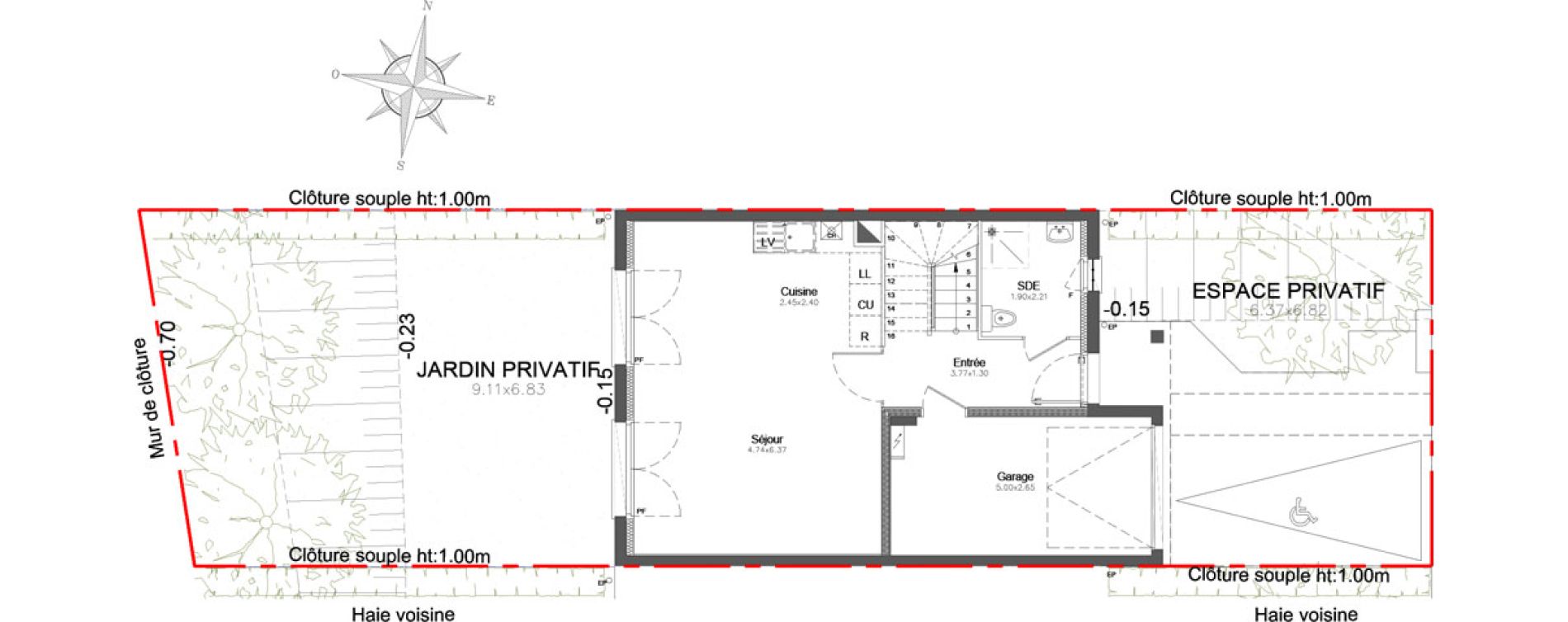 Appartement T4 de 88,62 m2 &agrave; Combs-La-Ville Centre