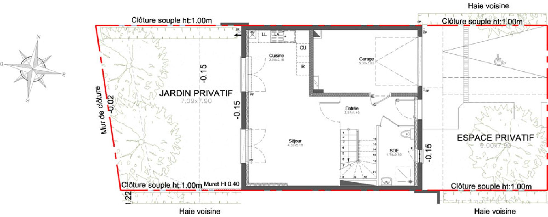 Appartement T4 de 91,77 m2 &agrave; Combs-La-Ville Centre