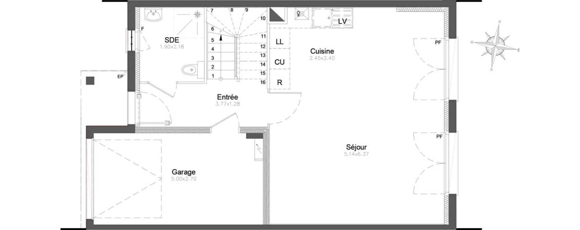Appartement T4 de 93,19 m2 &agrave; Combs-La-Ville Centre