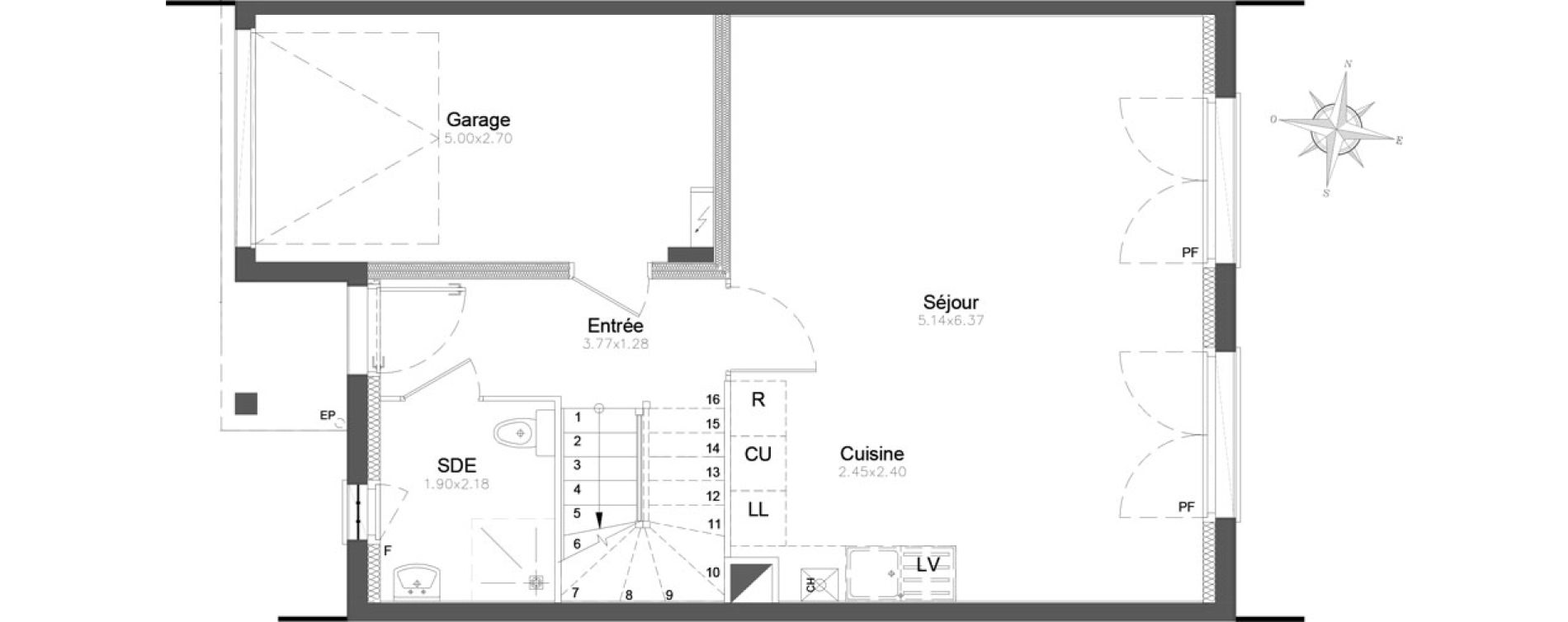 Appartement T4 de 93,68 m2 &agrave; Combs-La-Ville Centre