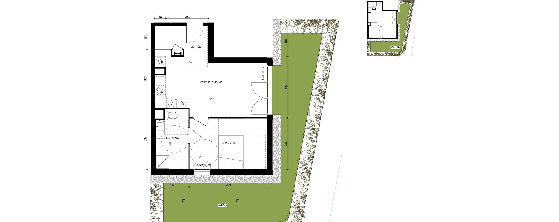 Appartement T2 de 40,80 m2 &agrave; Coulommiers Centre