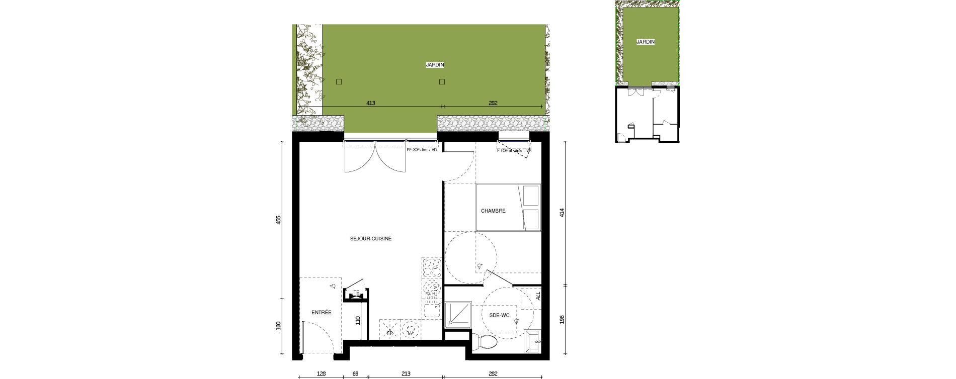 Appartement T2 de 40,70 m2 &agrave; Coulommiers Centre
