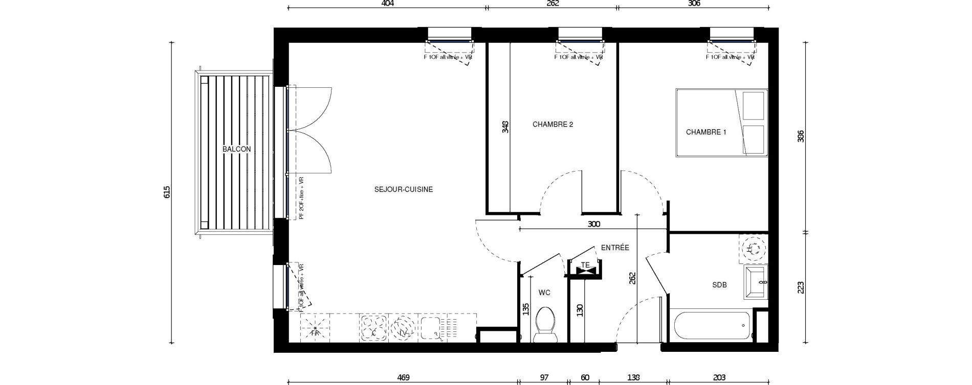 Appartement T3 de 58,50 m2 &agrave; Coulommiers Centre