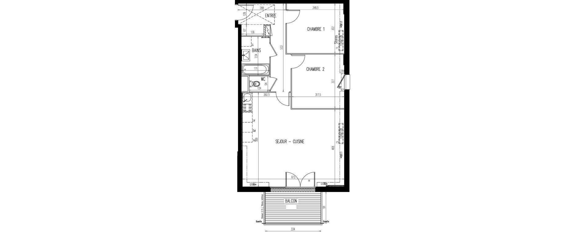 Appartement T3 de 62,78 m2 &agrave; Coulommiers Centre