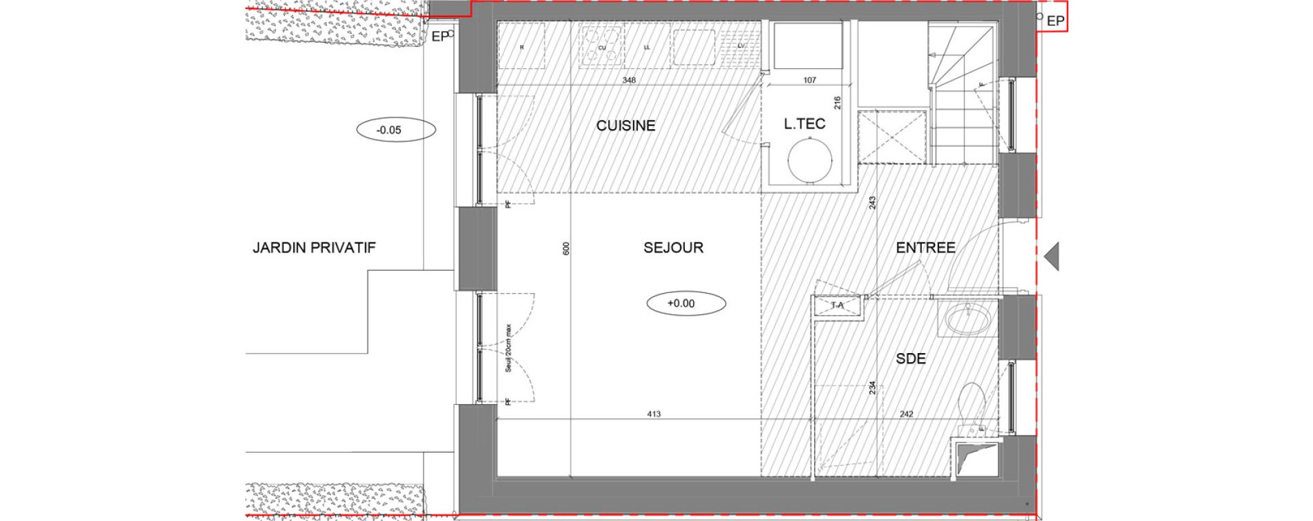 Maison T3 de 70,82 m2 &agrave; Coupvray Les trois ormes