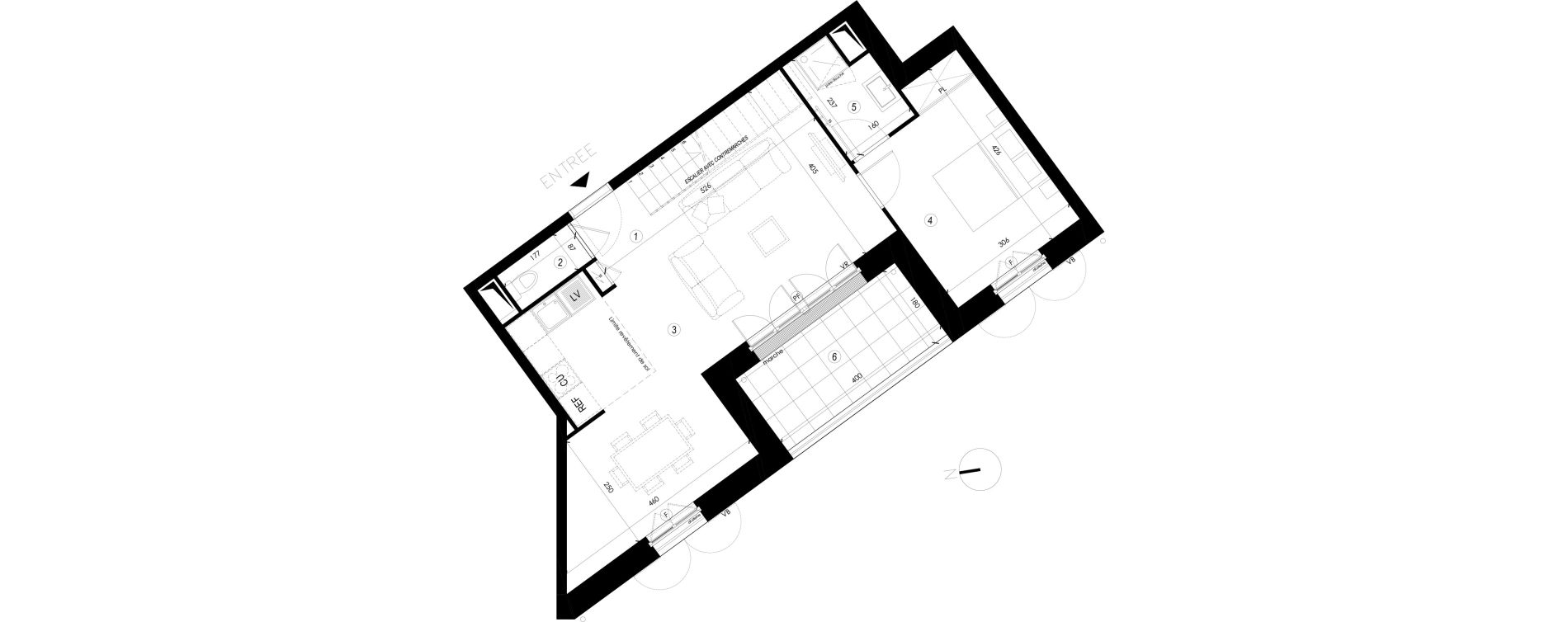 Duplex T5 de 110,90 m2 &agrave; Coupvray Les trois ormes