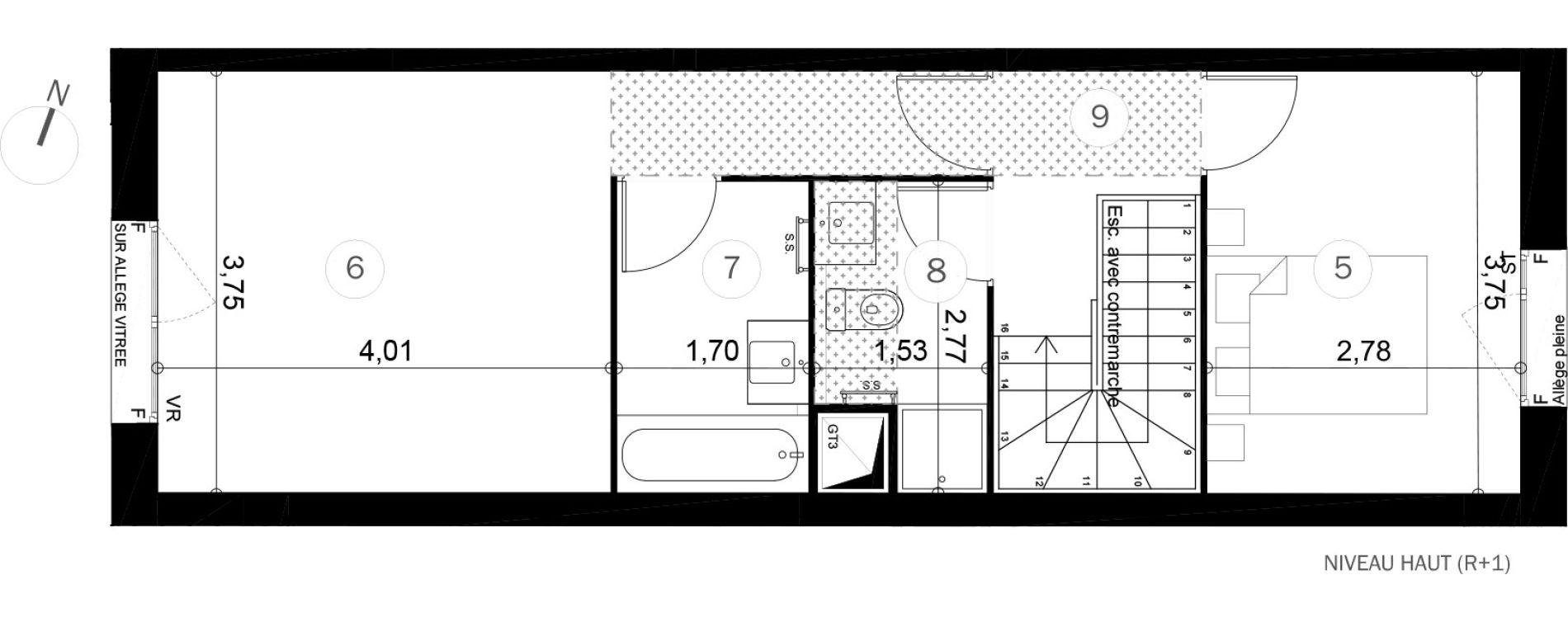 Duplex T4 de 81,70 m2 &agrave; Coupvray Les trois ormes
