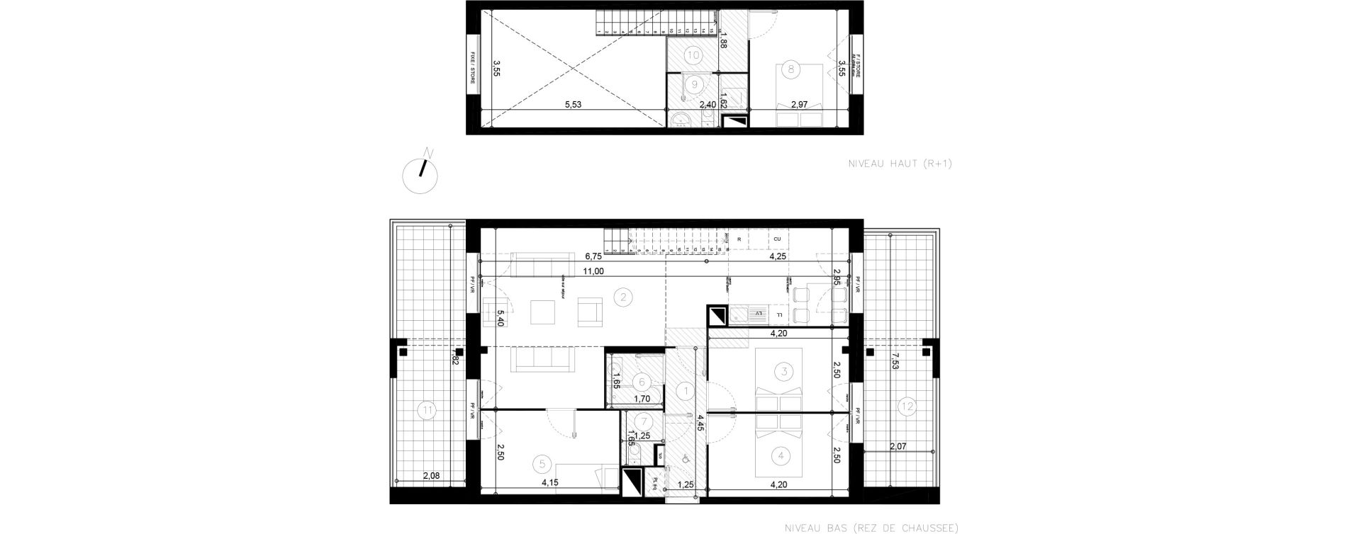 Duplex T5 de 101,10 m2 &agrave; Coupvray Les trois ormes
