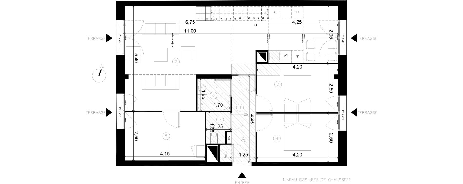 Duplex T5 de 101,10 m2 &agrave; Coupvray Les trois ormes