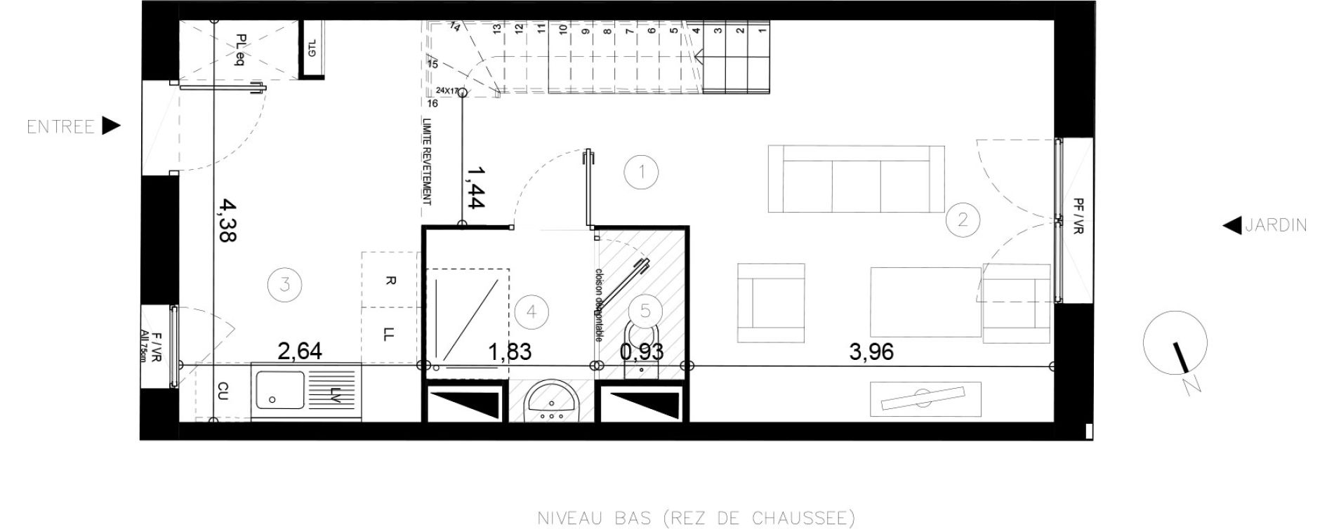 Maison T3 de 73,80 m2 &agrave; Coupvray Les trois ormes