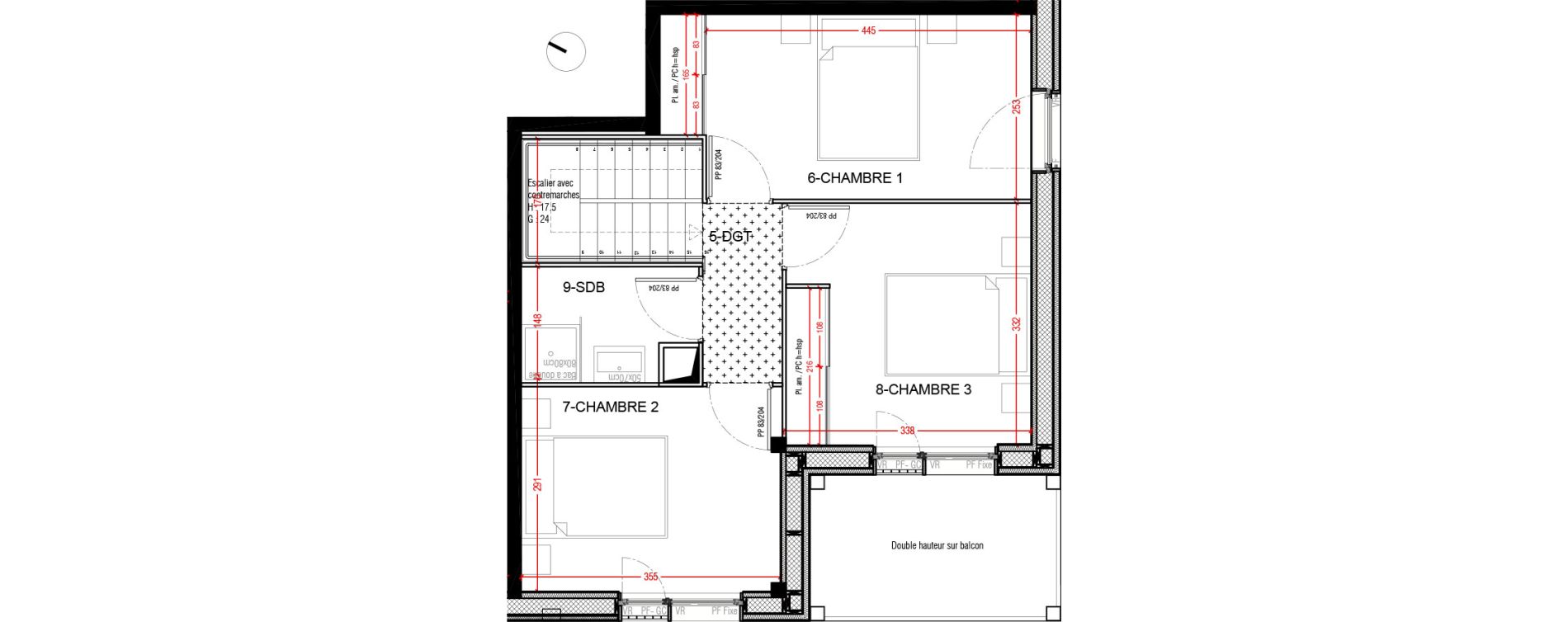 Duplex T4 de 72,70 m2 &agrave; Coupvray Les trois ormes