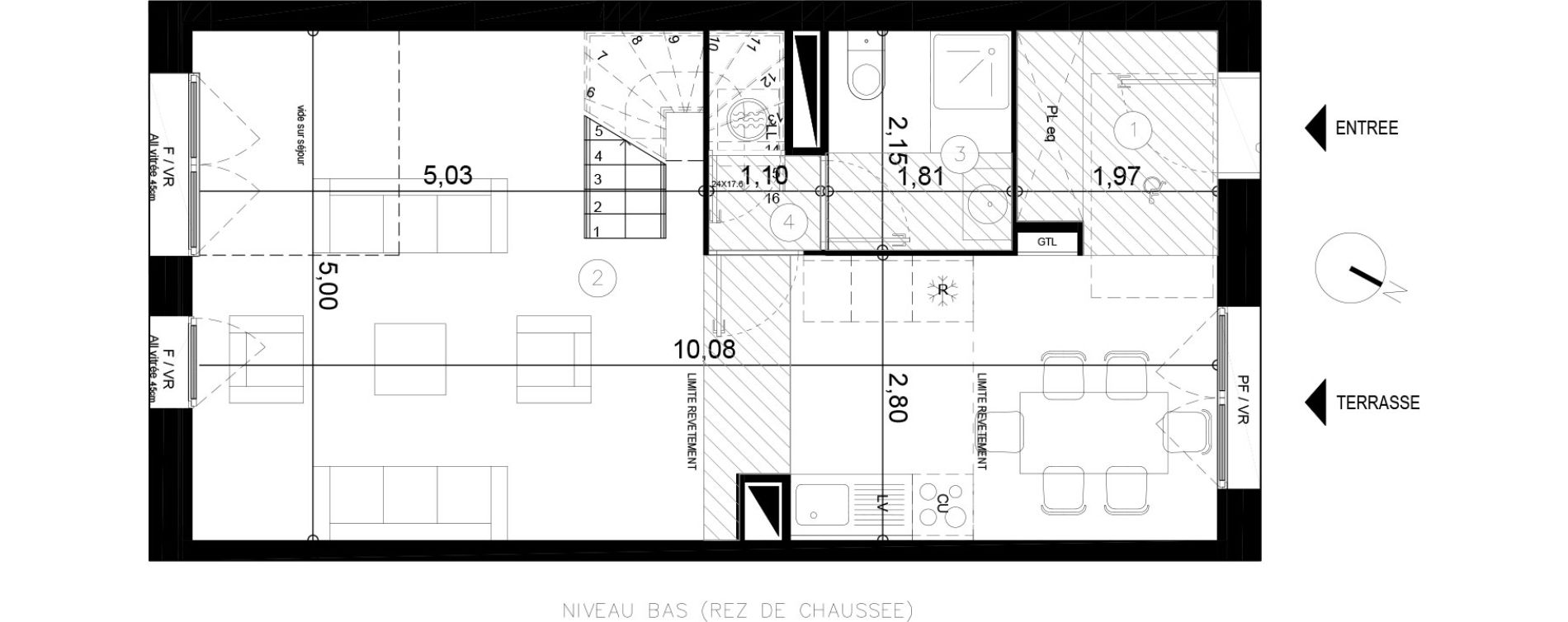 Duplex T4 de 88,60 m2 &agrave; Coupvray Les trois ormes