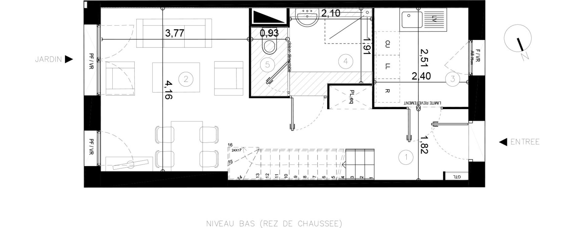 Maison T3 de 71,60 m2 &agrave; Coupvray Les trois ormes
