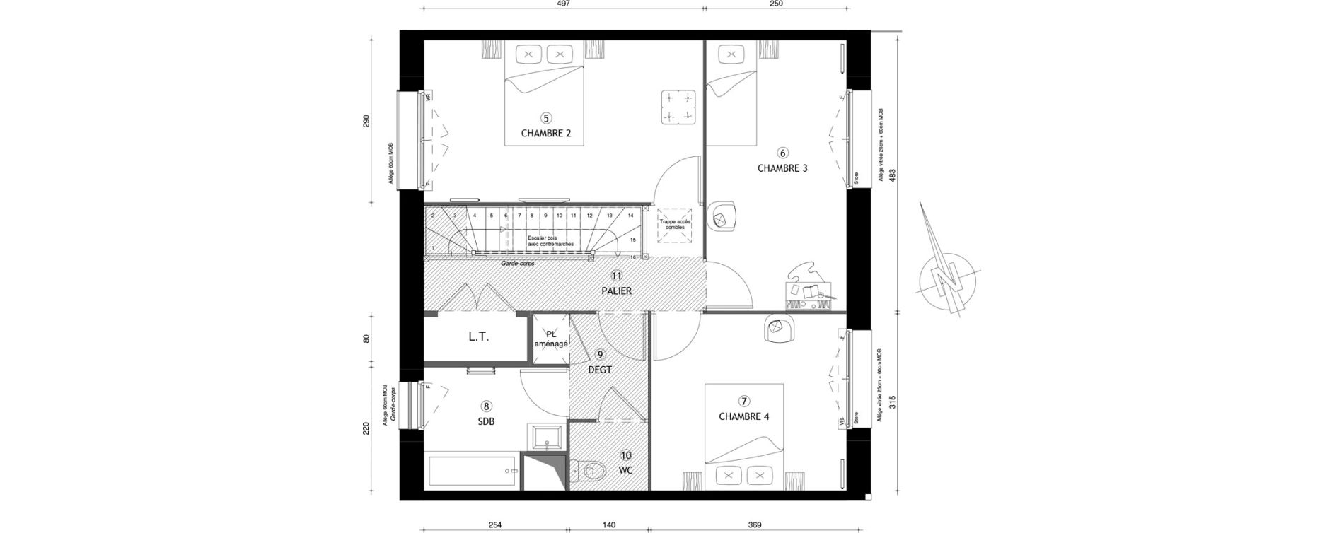 Maison T5 de 111,60 m2 &agrave; Coupvray Les trois ormes