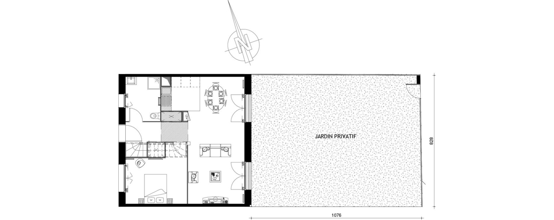 Duplex T5 de 111,50 m2 &agrave; Coupvray Les trois ormes