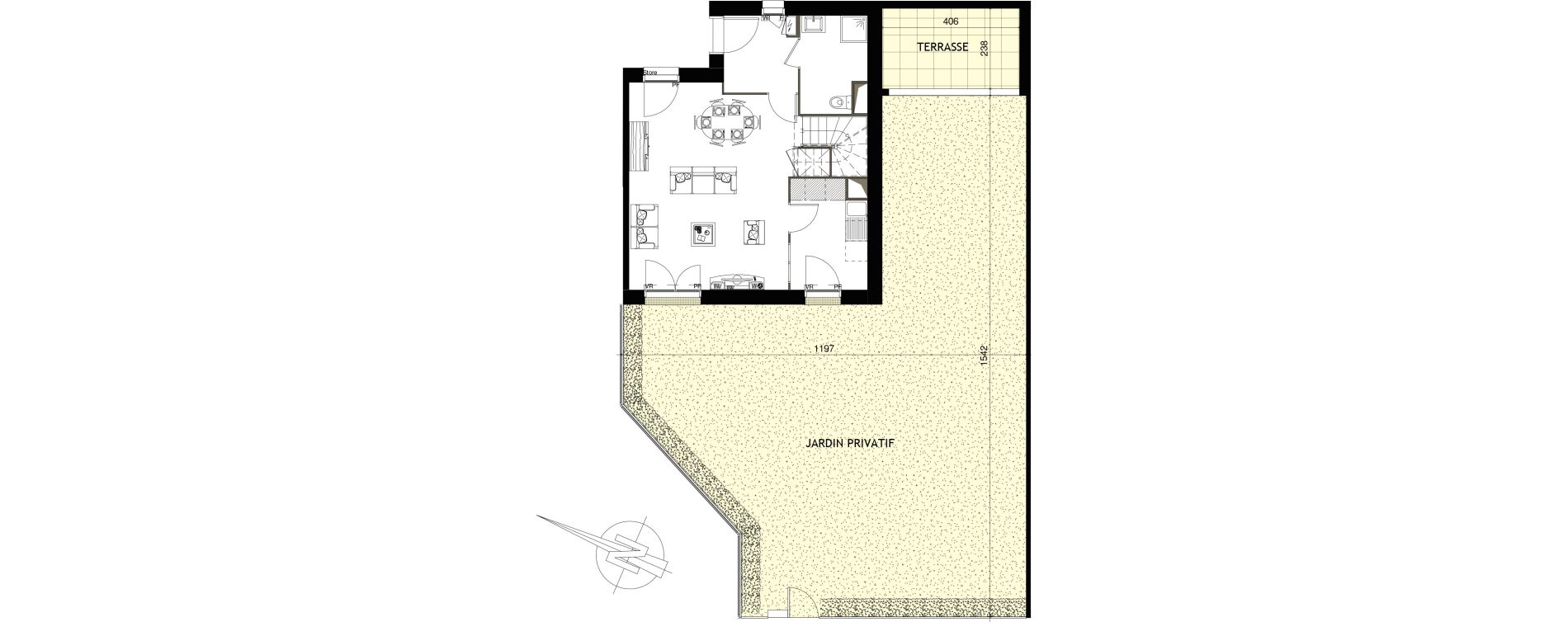 Maison T4 de 93,50 m2 &agrave; Coupvray Les trois ormes