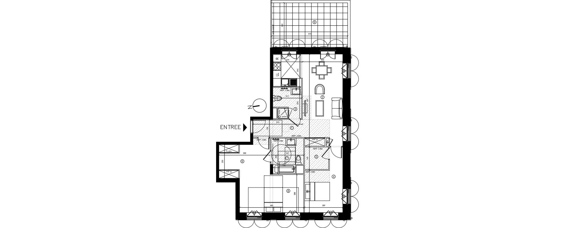Appartement T3 de 80,10 m2 &agrave; Coupvray Les trois ormes