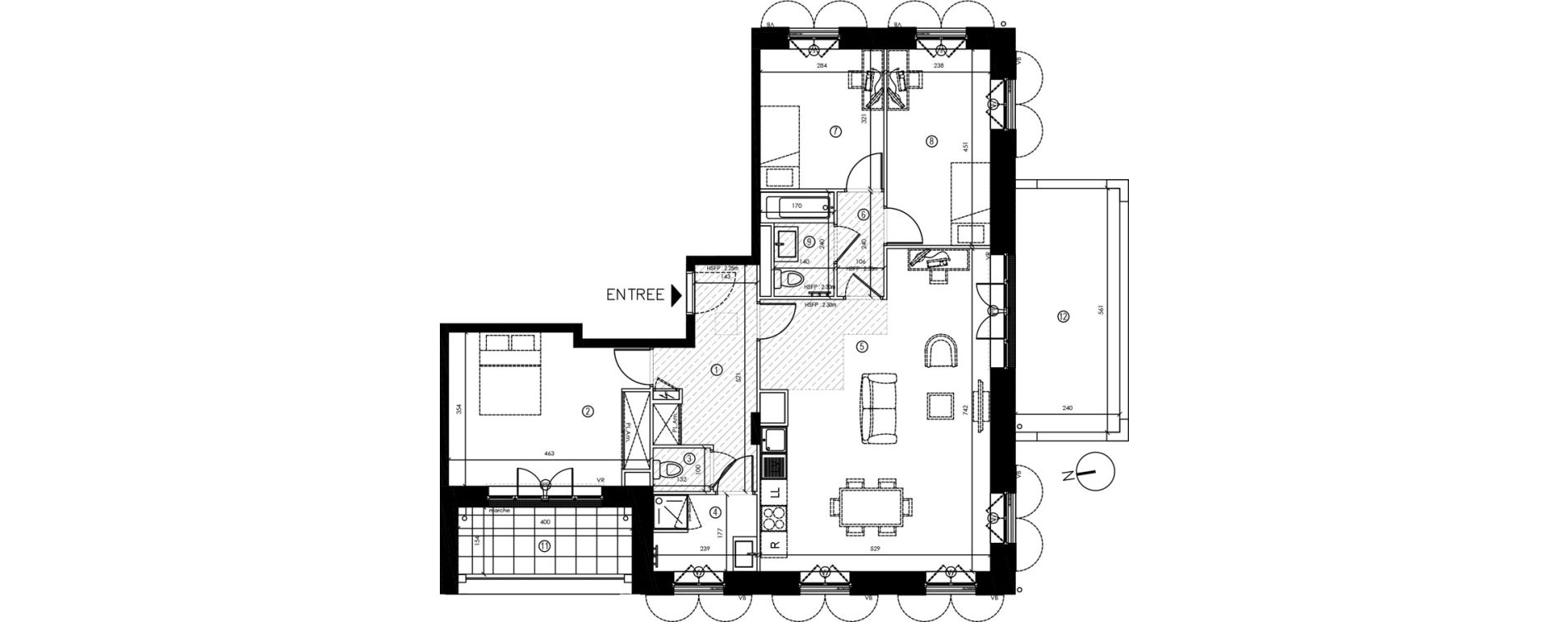 Appartement T4 de 91,50 m2 &agrave; Coupvray Les trois ormes