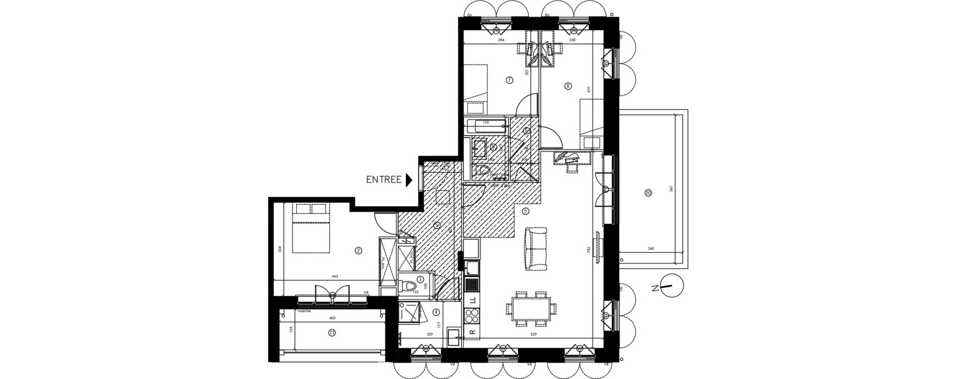 Appartement T4 de 91,30 m2 &agrave; Coupvray Les trois ormes