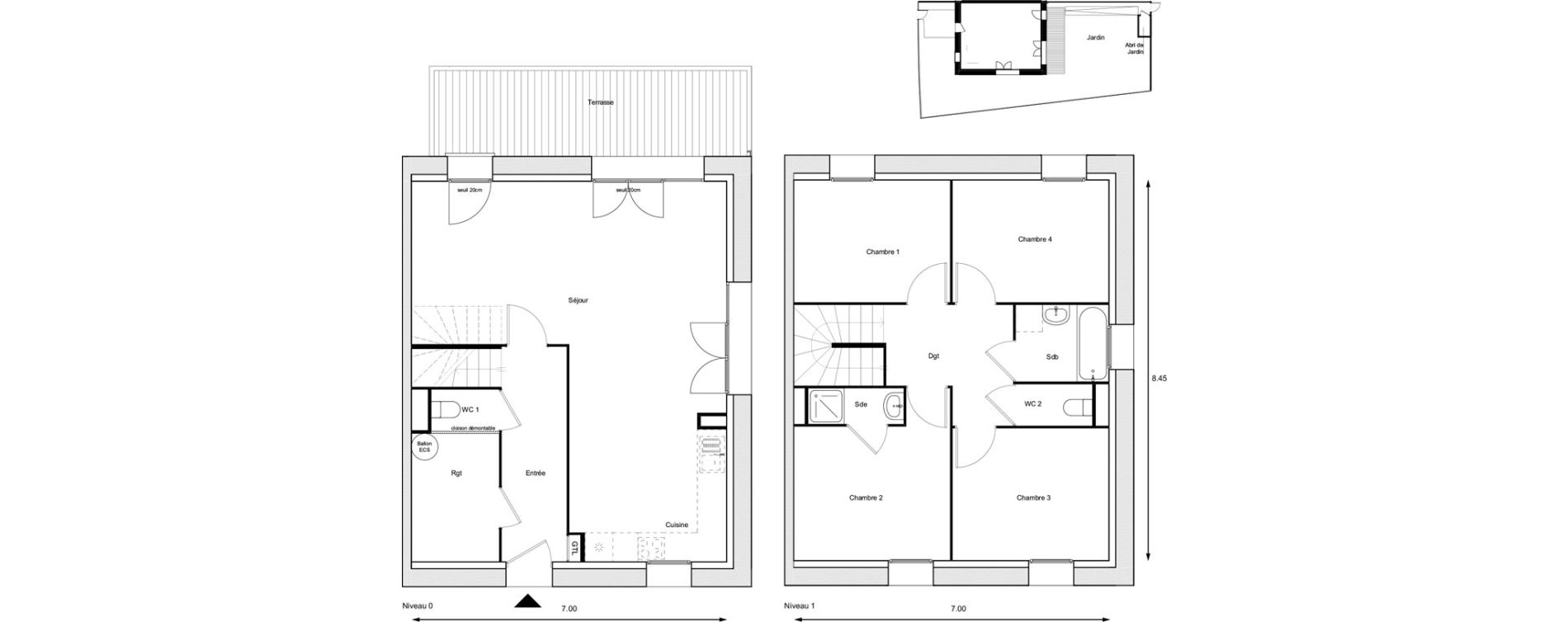 Villa T5 de 107,62 m2 &agrave; Coupvray Les cent arpents