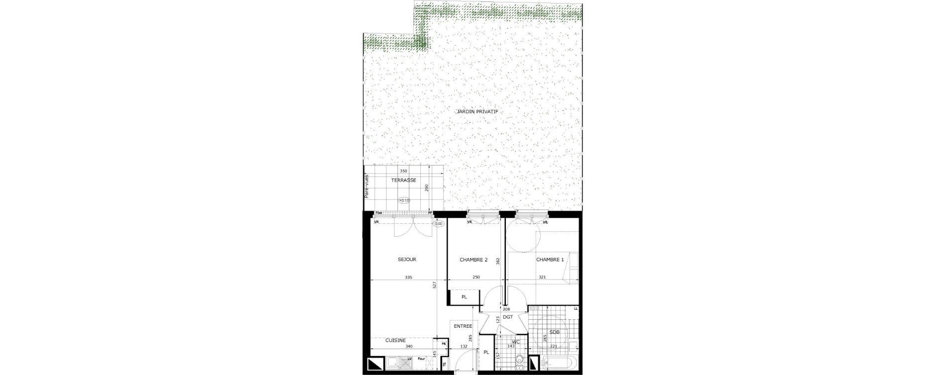 Appartement T3 de 59,30 m2 &agrave; Dammarie-Les-Lys Le petit dammarie