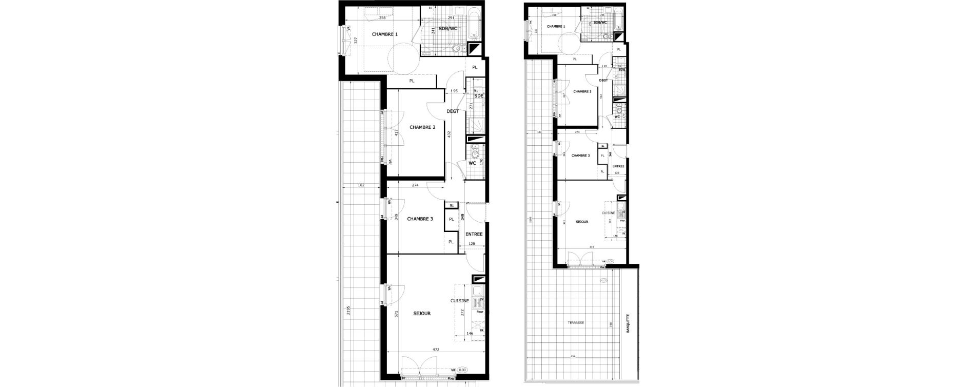 Appartement T4 de 85,70 m2 &agrave; Dammarie-Les-Lys Le petit dammarie