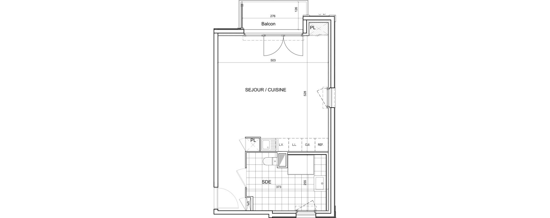 Studio de 39,36 m2 &agrave; &Eacute;merainville Centre