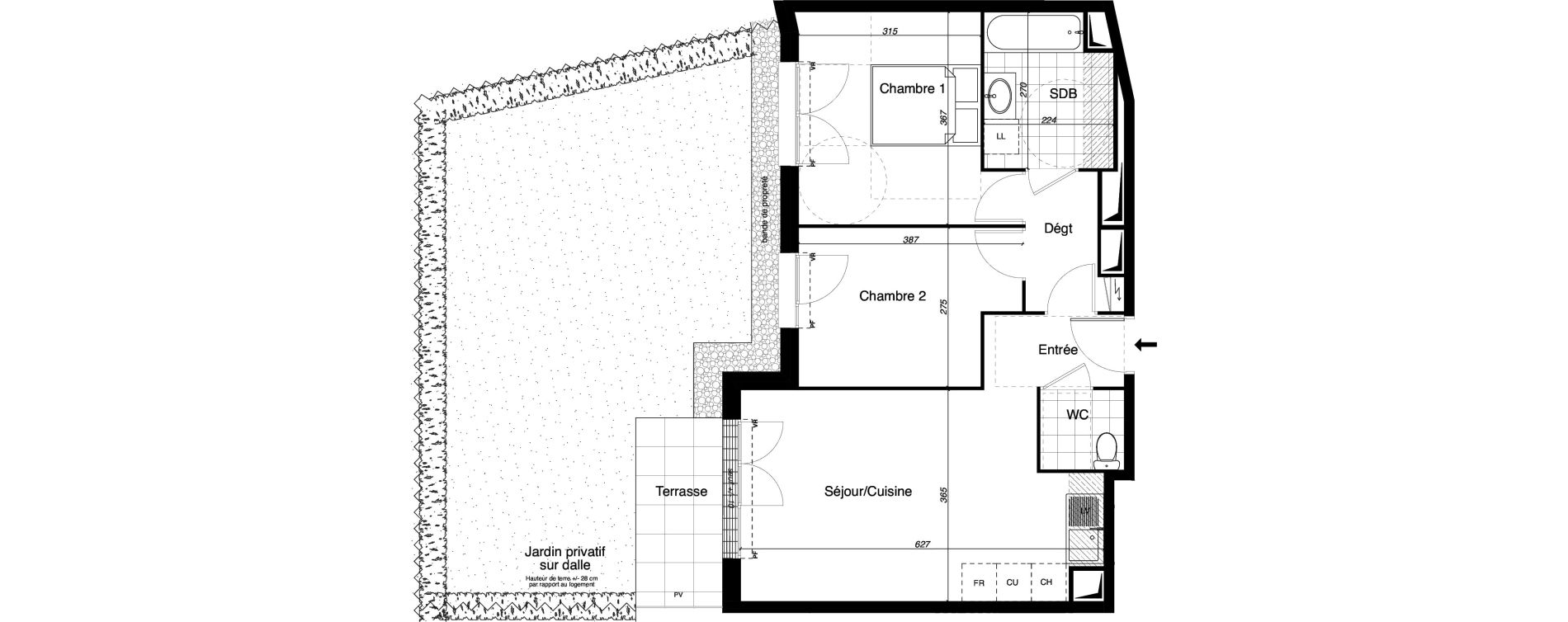 Appartement T3 de 56,71 m2 &agrave; Gretz-Armainvilliers Centre