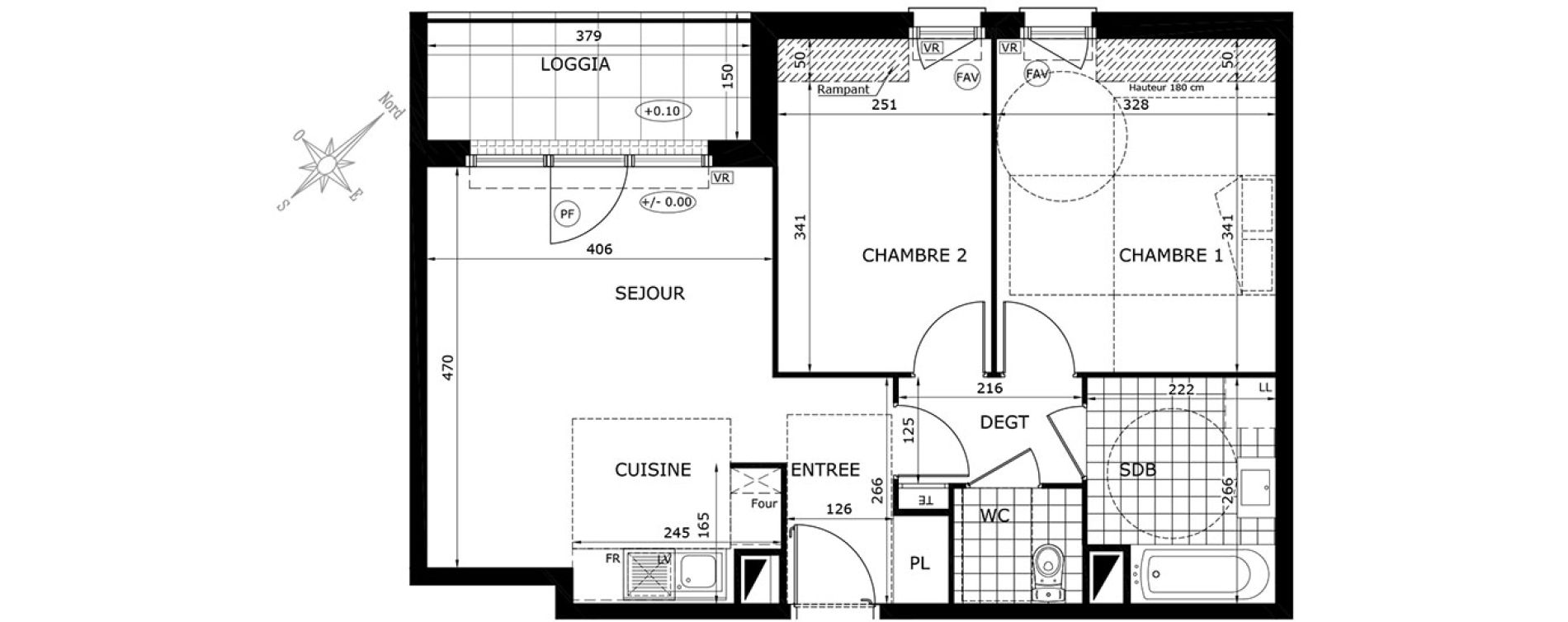 Appartement T3 de 55,15 m2 &agrave; Gretz-Armainvilliers Centre